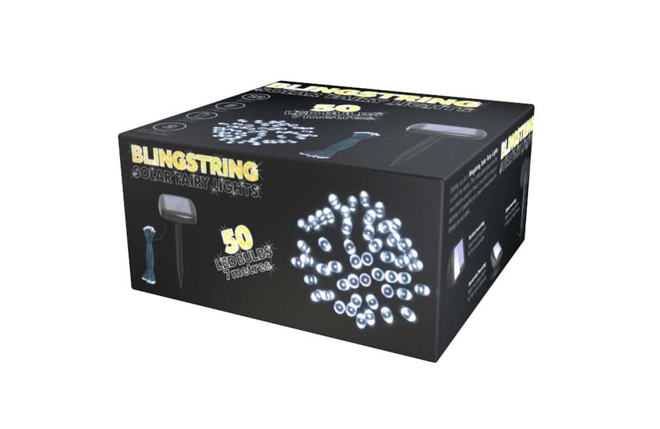 Blingstring Solar Fairy Lights - 50 LED Bulbs view 2