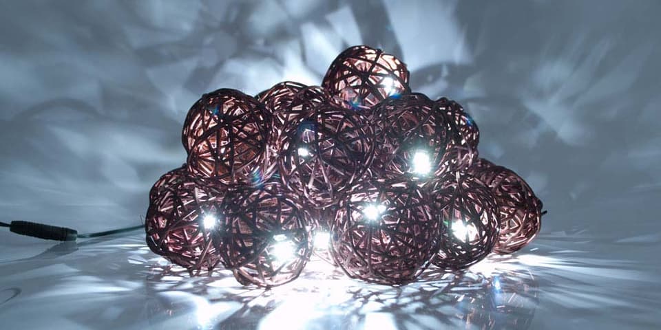 Everbright Solar Rattan Balls view 2