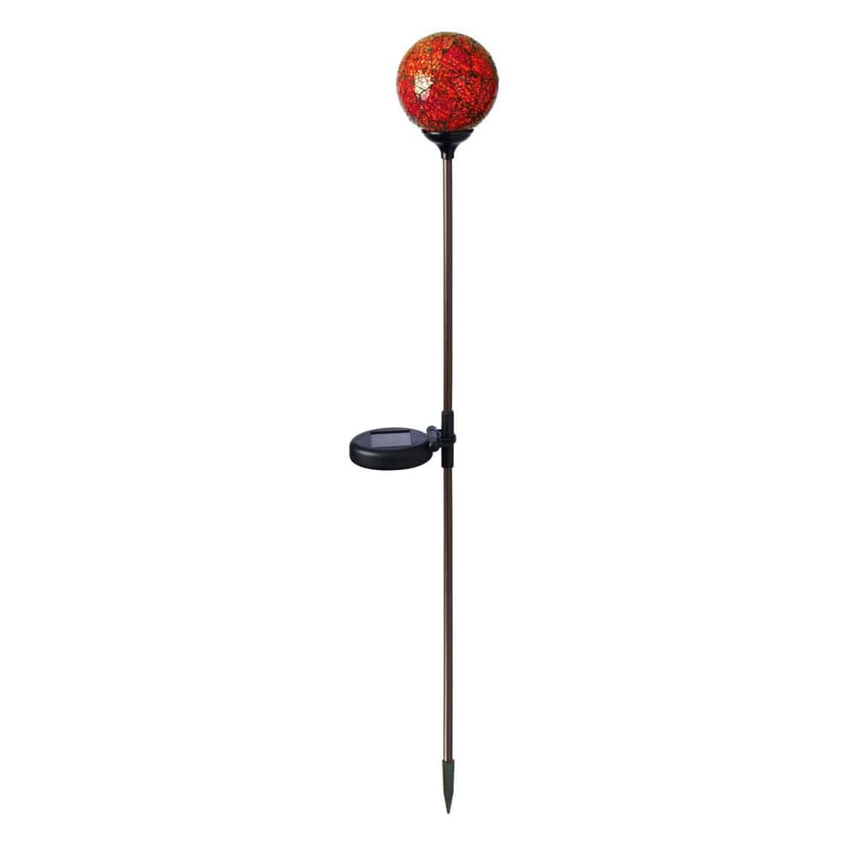 Murano Solar Garden Globe - Sunset view 2