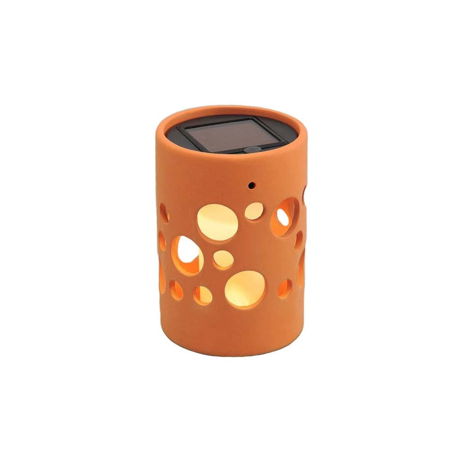 Terracotta Solar Ceramic Cylinder view 2
