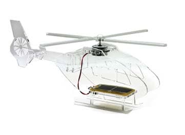 Solar Powered Perspex Helicopter Kit view 1