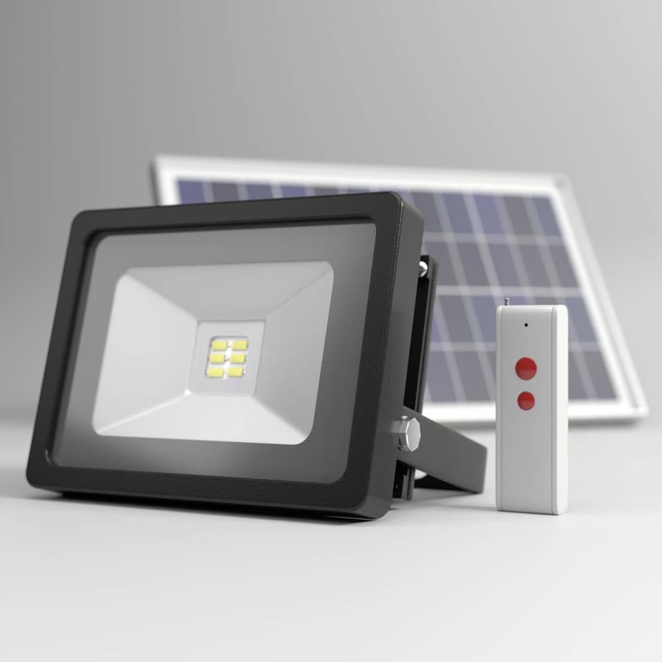 EVO SMD Remote Controlled Solar Floodlight view 1