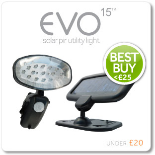 Evo 15 Solar PIR Utility light