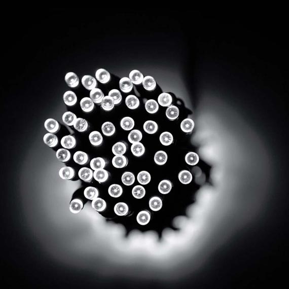 Everbright Solar Fairy Lights White 100 LEDs