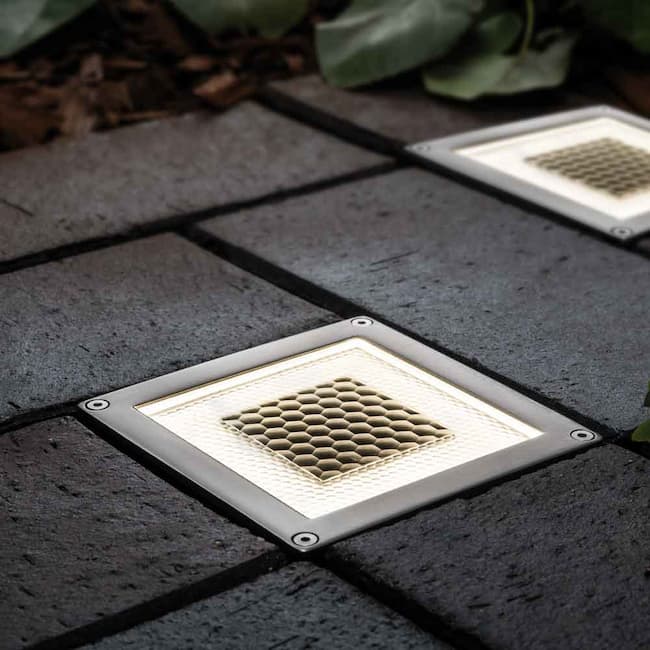 Onyx DualWhite Solar Half Brick Light - Set of 2