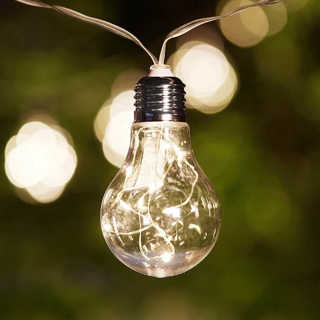 Madison Solar Vintage Bulb Lights - Set Of 10