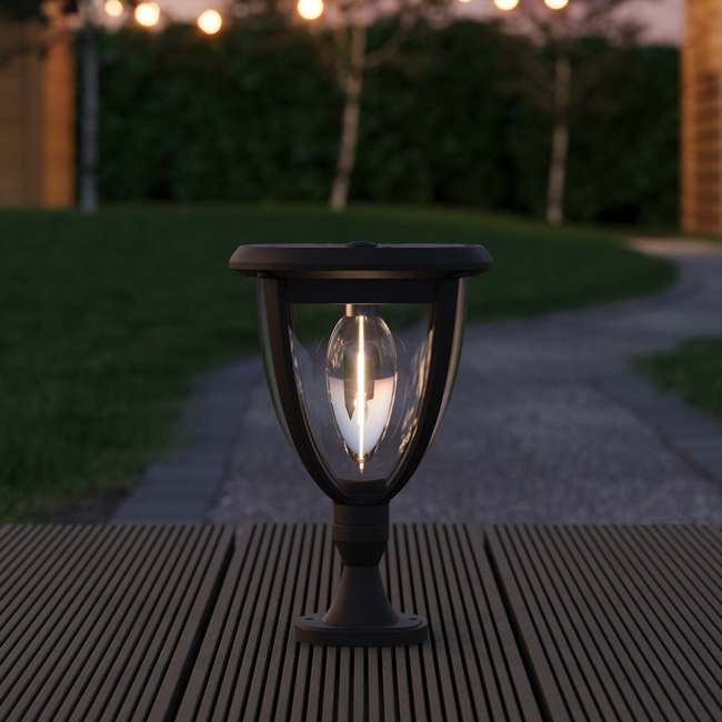 Guildford 3-in-1 Solar Wall, Garden & Pillar Light