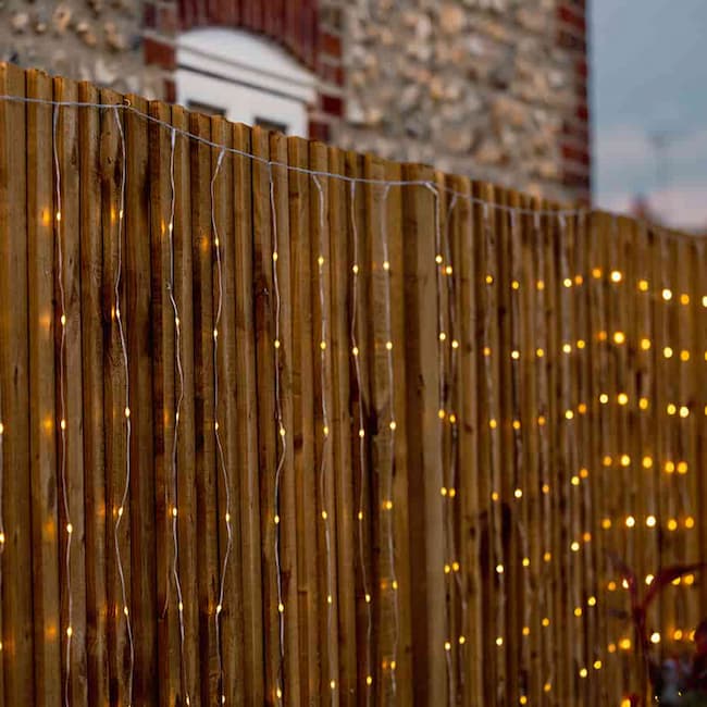 Solar curtain garden shop lights