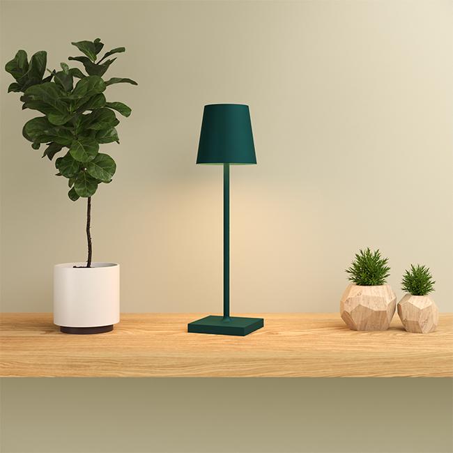 Jour Solar Cordless Table Lamp (USB Indoor/Battery Outdoor) - Ocean Blue