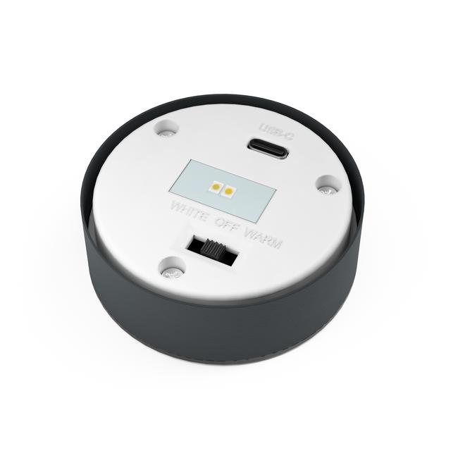 Mini London USB Solar Post Light Anthracite Top