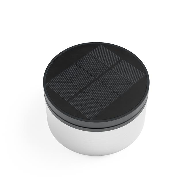 London USB Solar Post Light Stainless Steel Top