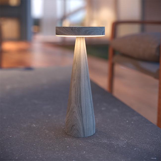 Seattle USB Solar Table Lamp - Ash Edition