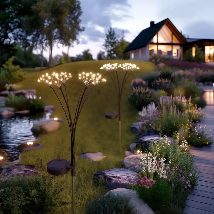 Starburst Solar Stake Lights (Set Of 2)