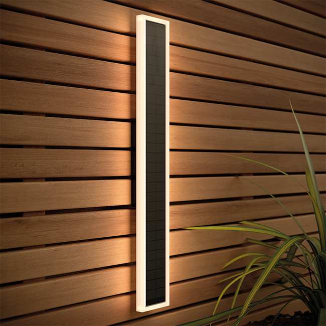 Halo Rectangle Solar Wall Light