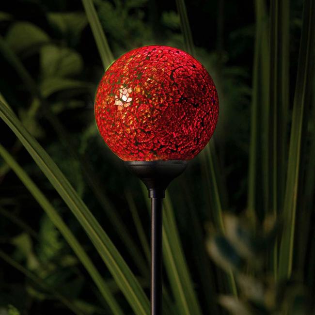 Murano Solar Garden Globe - Sunset