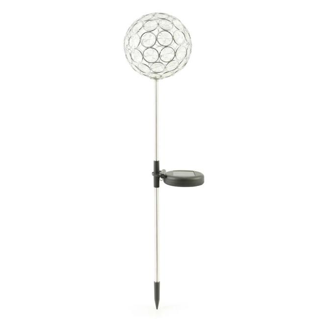 Aria Solar Crystal Ball Stake Light