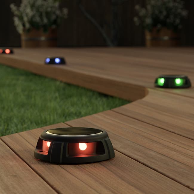 Tapdance Solar Decking Lights (Set Of 2 RGB)