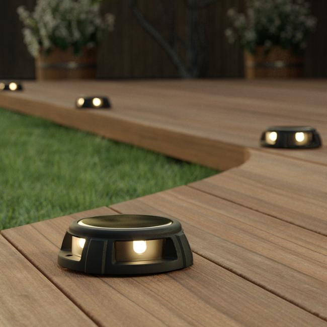 Tapdance Solar Decking Lights (Set Of 2 Warm White)