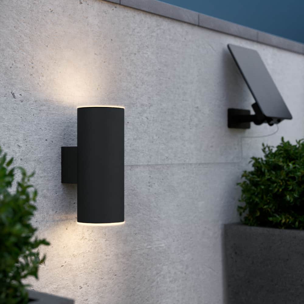 Chester Up & Down Solar Wall Light - Anthracite Edition
