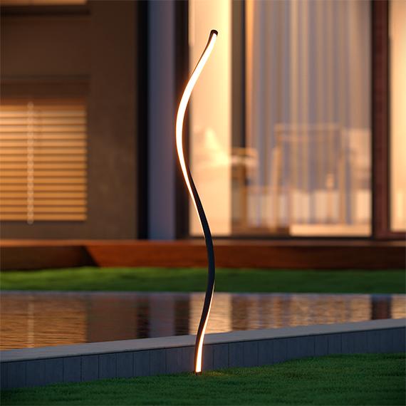 Fluoro Solar USB Spiral Light