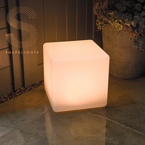 ShapeLights Indoor & Outdoor USB Solar Powered Mood Light - Cube