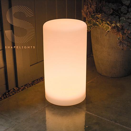 ShapeLights Indoor & Outdoor USB Solar Powered Mood Light - Cylinder