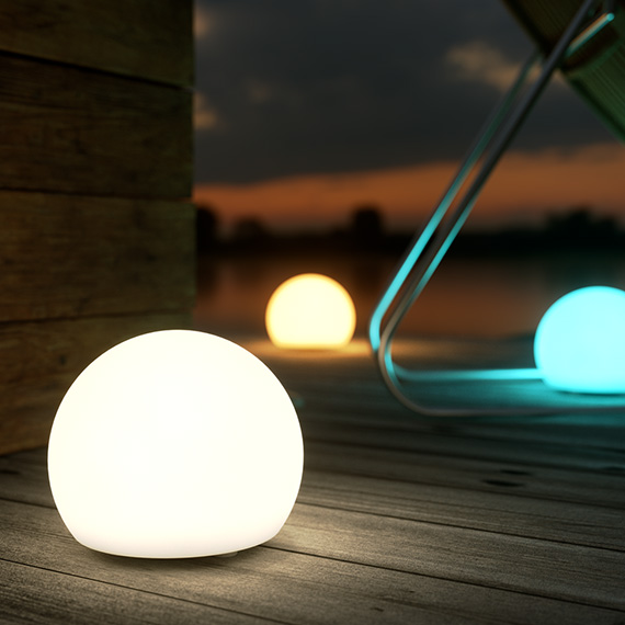 ShapeLights Indoor & Outdoor USB Solar Powered Mood Light - Mini Sphere