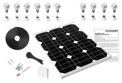 Geo 5 - Mains Free Solar LED Lighting Kit