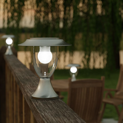 Henley Premium Solar Pillar Lantern