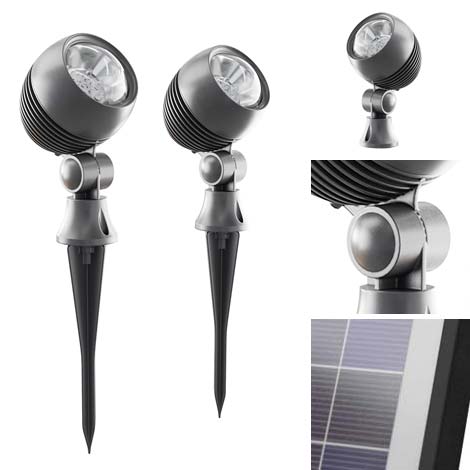 Image - Reviews Globe Solar Spotlights (Set Of 2)