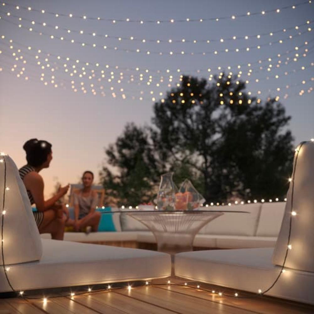 Lumify Warm White & White USB Solar Fairy Lights - 1000 DualWhite LEDs