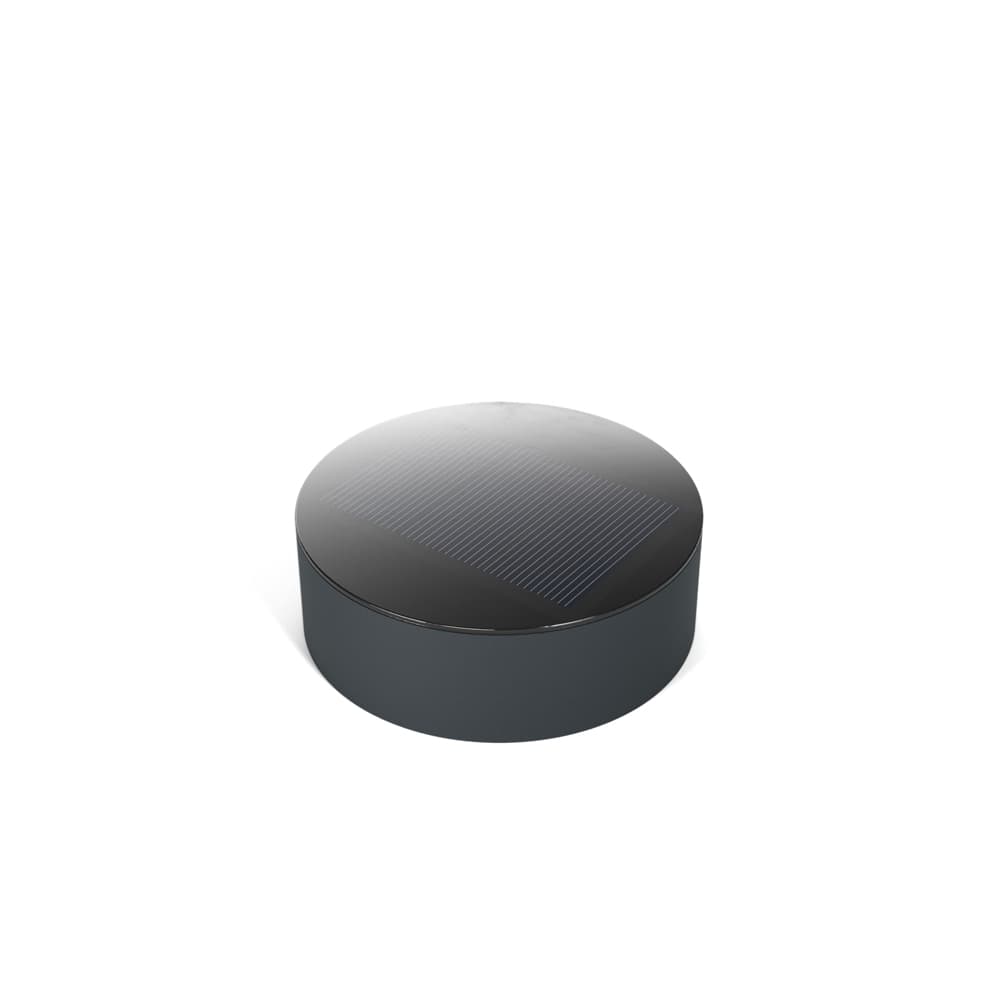 Solar powered puck shop lights