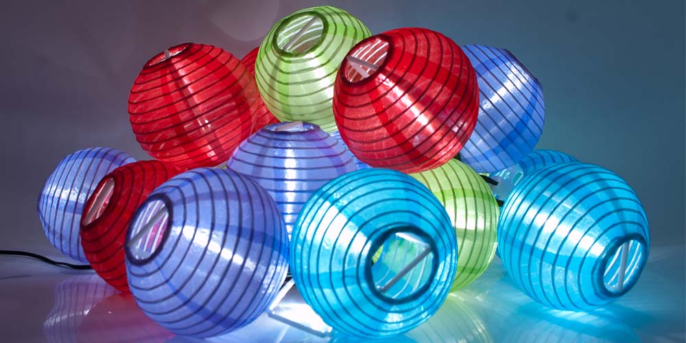 Solar powered discount chinese lanterns