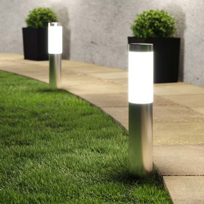 London Xt Solar Post Lights Set Of 2, Solar Garden Lighting Uk