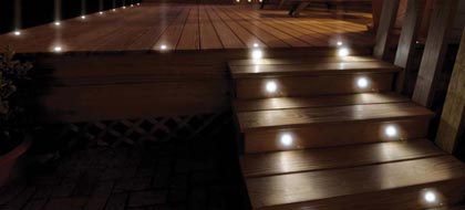 Edinburgh Usb Solar Stainless Steel Deck Lights White