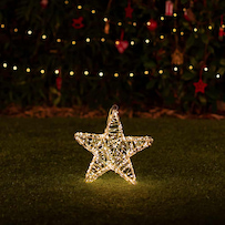 Lumify Warm White & White USB Solar Christmas Lights - Small Star 480 DualWhite LEDs