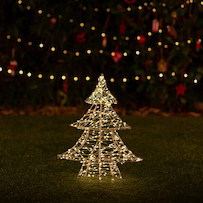 Lumify Warm White & White USB Solar Christmas Lights - Small Tree 400 DualWhite LEDs