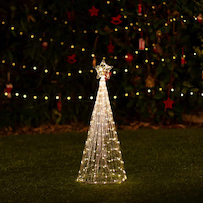 Lumify Warm White & White USB Solar Christmas Lights - Small Cone 200 DualWhite LEDs