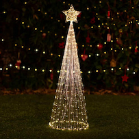 Lumify Warm White & White USB Solar Christmas Lights - Large Cone 485 DualWhite LEDs