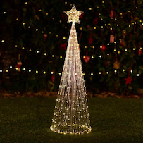 Lumify Warm White & White USB Solar Christmas Lights - Large Cone 485 DualWhite LEDs