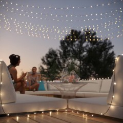 Lumify Warm White & White USB Solar Fairy Lights - 1000 DualWhite LEDs