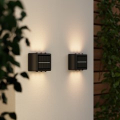 Mini Trio Solar Up & Down Wall Light (Set of 2)