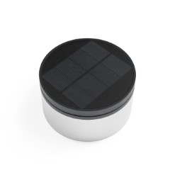 London USB Solar Post Light Stainless Steel Top