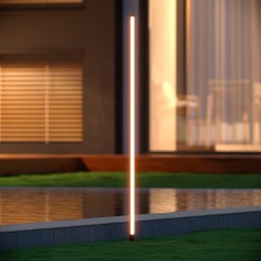 Fluoro Solar USB Post Light