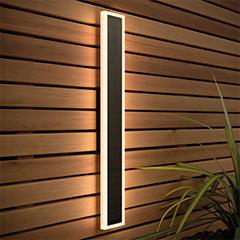 Halo Rectangle Solar Wall Light
