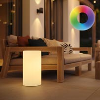 ShapeLights Indoor & Outdoor USB Solar Powered Mood Light - Cylinder