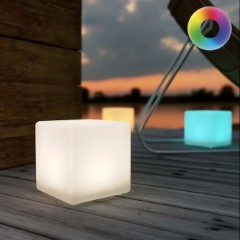 ShapeLights Indoor & Outdoor USB Solar Powered Mood Light - Mini Cube