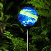 Murano Solar Garden Globe - Midnight