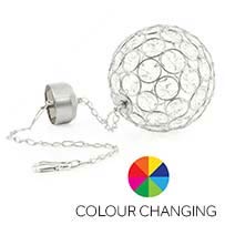 Aria Solar Hanging Crystal Ball Light - Colour Changing