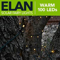 Image - Elan Solar Fairy Lights - Warm White 100 LEDs